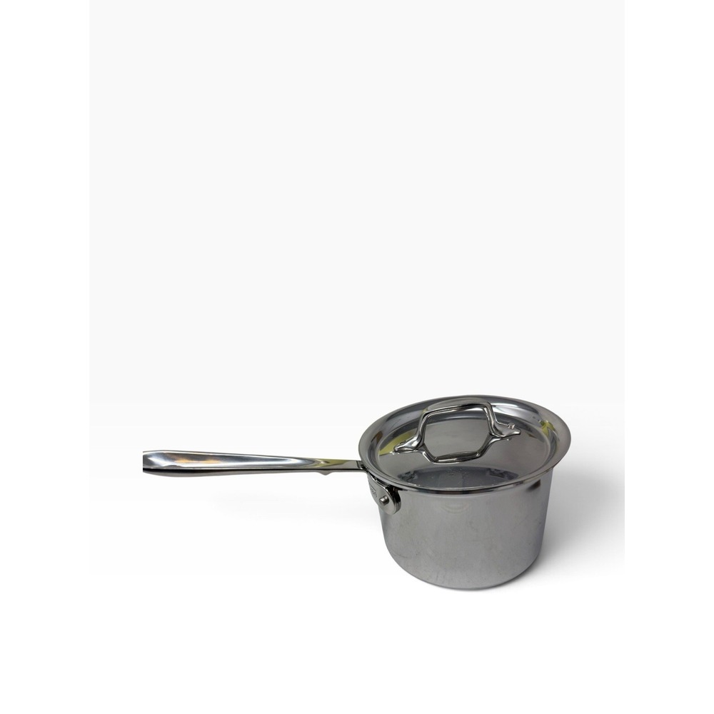 All-Clad D3 Stainless Steel 2 Qt Sauce Pan 3-Ply Loose Lid Handle